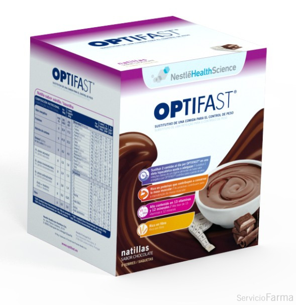 Optifast Natillas Sabor Chocolate