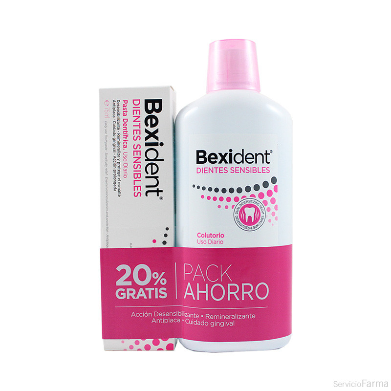 Pack Bexident Dientes Sensibles Colutorio 500 ml + Pasta 75 ml Isdin