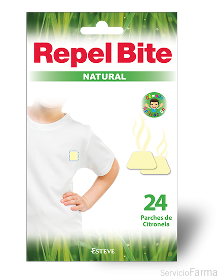 Repel Bite Natural Parches Citronela 24 uds