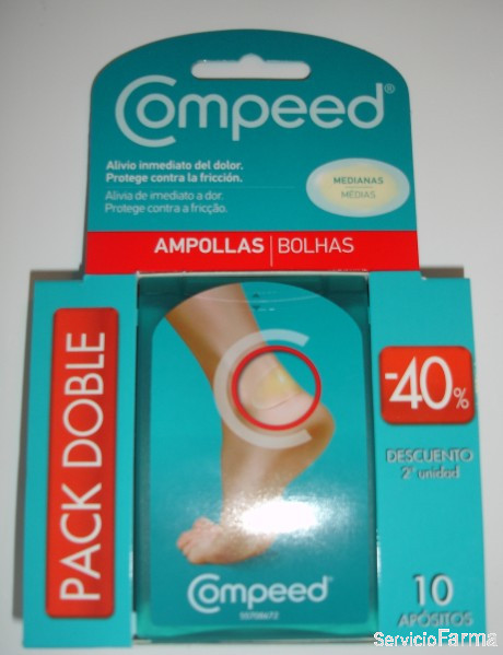 Pack Compeed Ampollas Tamaño Mediano 2 x 5 Ud