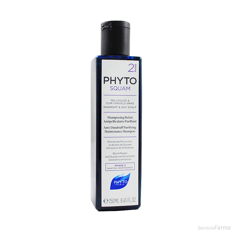 PhytoSquam Champú de mantenimiento anticaspa y purificante 250 ml