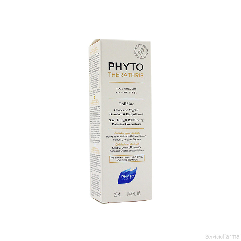 Phyto Therathrie Polleine Concentrado vegetal Prechampú estimulante y reequilibrante 20 ml