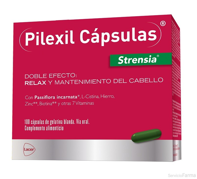 Pilexil Cápsulas anticaída Strensia 100 cápsulas