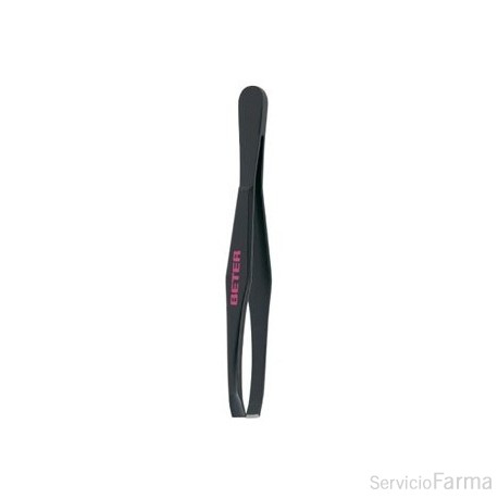 Pinza de depilar negra Beter