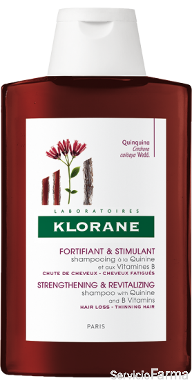 Klorane Champú Anticaída a la Quinina y Vitamina B BIO 400 ml