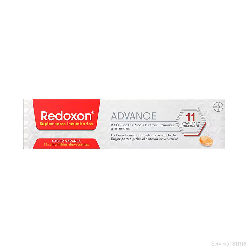 Redoxon Advance 15 comprimidos efervescentes Sabor naranja