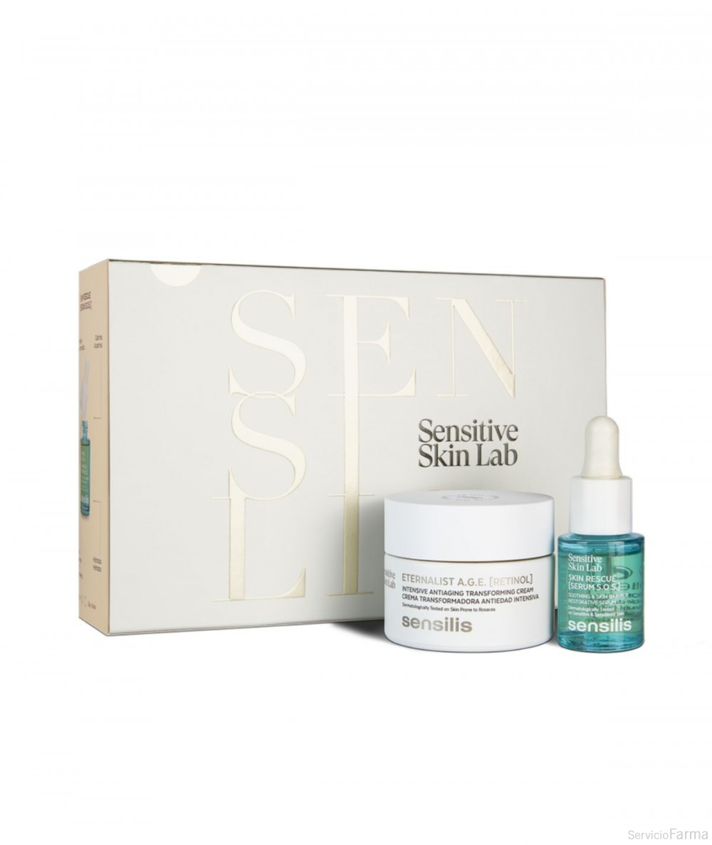 Sensilis Kit Retinol Iniciación Eternalist AGE + Skin Rescue Serum SOS