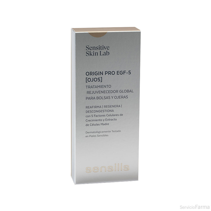 Sensilis Origin Pro EFG 5 Ojos Tratamiento rejuvenecedor bolsas y ojeras 15 ml