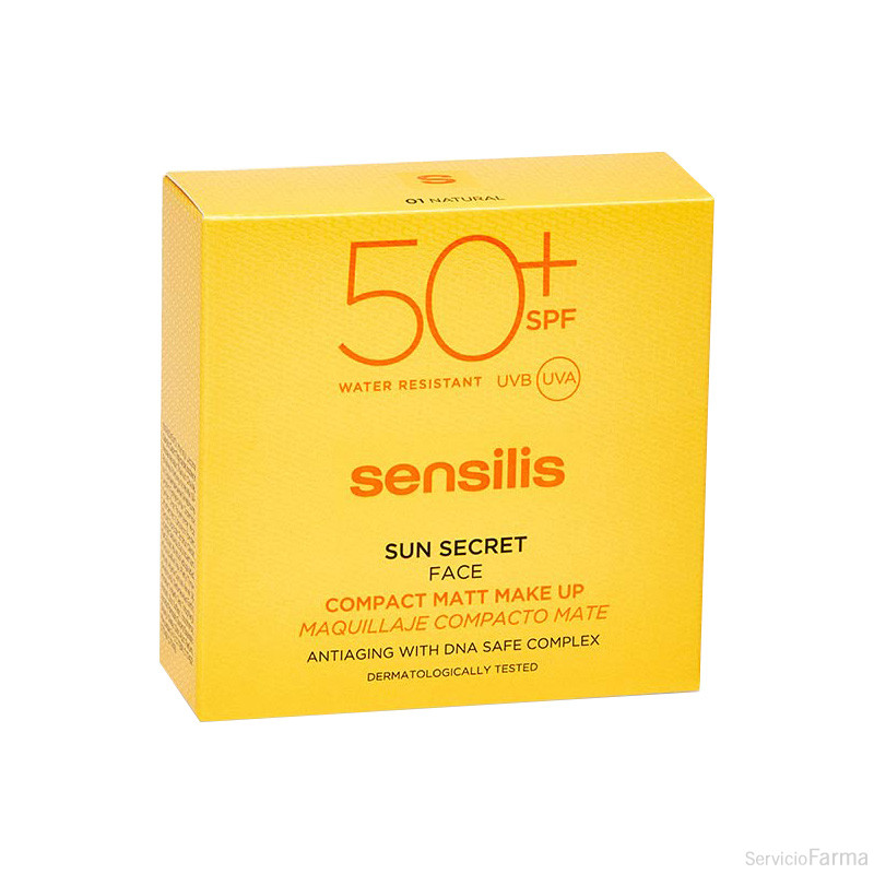 Sensilis Sun Secret Maquillaje Compacto Mate SPF50+ 02 GOLDEN