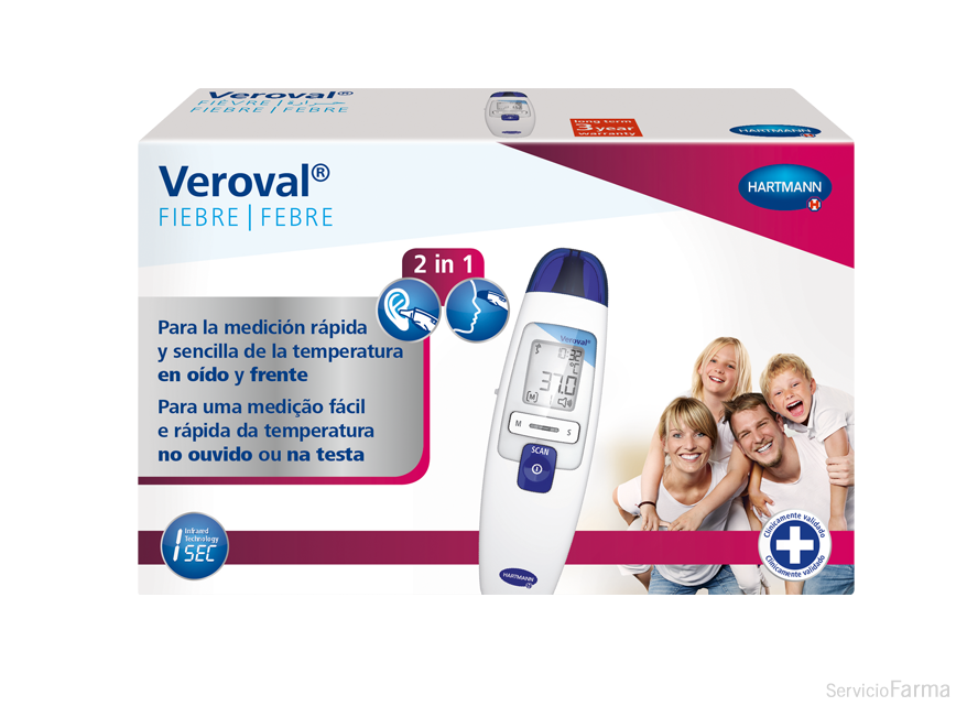 Veroval Fiebre Termómetro Oído y frente