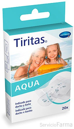 Tiritas Aqua - Hartmann (20 uds, 3 tamaños)