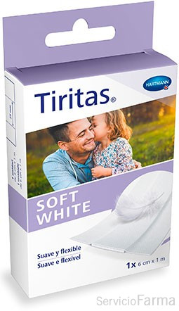 Tiritas Soft White - Hartmann (1 m x 8 cm)
