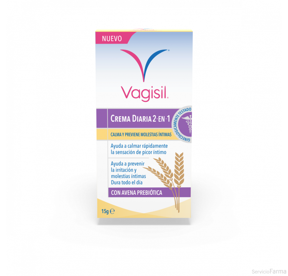 Vagisil Crema Diaria 2 en 1 Avena Prebiótica 15 g