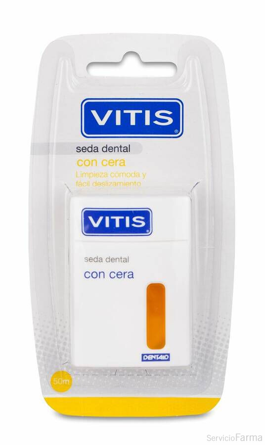 Vitis Seda Dental con Cera 50 m