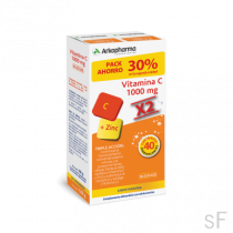 Duplo Arkovital Vitamina C + Zinc 2 x 20 Comprimidos Efervescentes