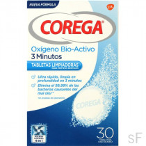 Corega Oxigeno bio-activo 3 minutos 30 pastillas