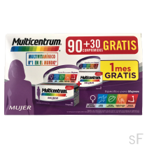 Multicentrum Mujer 90 + 30 Comprimidos Gratis 