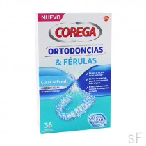 Corega Ortodoncias & Férulas 36 Tabletas Limpiadoras