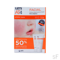 Duplo Leti AT4 crema facial regeneradora piel atópica 2x50ml