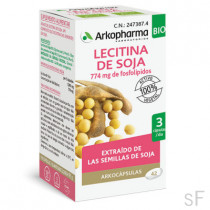 Arkocápsulas Lecitina de soja BIO 42 cápsulas Arkopharma