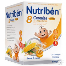 Nutriben 8 Cereales con Miel + Fibra 600 g