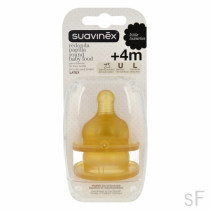 Suavinex Tetina Papilla Boca Ancha Látex 2 Ud