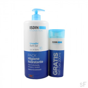 Isdin Ureadin Gel de baño hidratante 1000 ml + REGALO Gel 200 ml