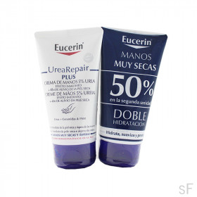 Duplo Eucerin Urea Repair Plus Crema de manos 5% Urea 2 x 75 ml