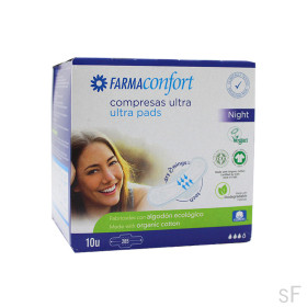 Compresas Ultra noche 100% algodón - FarmaConfor