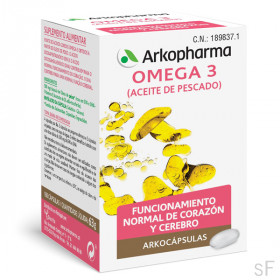 Arkocápsulas Omega 3 Aceite de pescado 100 cápsulas Arkopharma