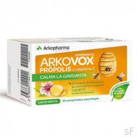 Arkovox Própolis + Vitamina C Sabor Menta 24 comprimidos / Arkopharma