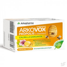 Arkovox Própolis + Vitamina C Sabor Miel y limón 24 comprimidos / Arkopharma