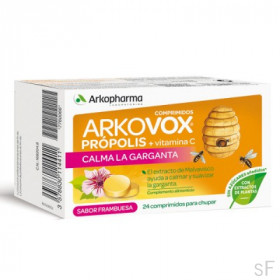 Arkovox Própolis + Vitamina C Sabor Frambuesa 24 comprimidos / Arkopharma