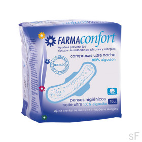 Compresas Ultra noche 100% algodón - FarmaConfor
