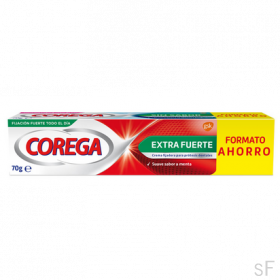 Corega Extra Fuerte Crema Prótesis Dentales Sabor menta 70 g