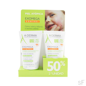 DUPLO Aderma Exomega crema emoliente piel atópica 2 x 50ml