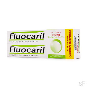 Fluocaril Bi-Fluore Pasta Dentífrica anticaries Sabor Menta 2 x 125 ml