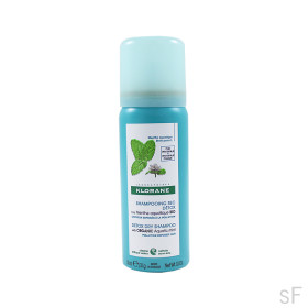 Klorane Mini Champú seco Detox a la Menta acuática BIO 50 ml