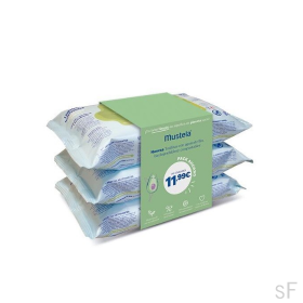 Mustela Pack Ahorro Trio Toallitas con aguacate BIO 3 x 60 uds
