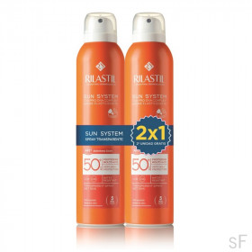 2x1 Rilastil Sun System Spray Transparente SPF50+ 200 ml