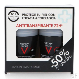 DUPLO Vichy Homme Desodorante Antitranspirante Control Extremo 72h 2 x 50 ml