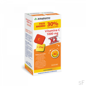 Duplo Arkovital Vitamina C + Zinc 2 x 20 Comprimidos Efervescentes