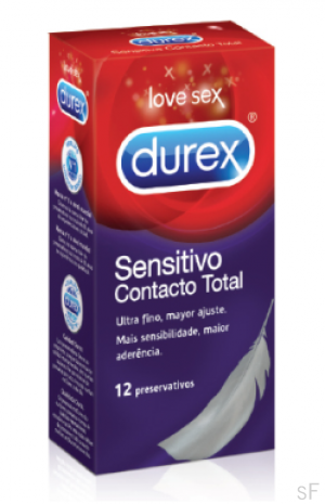 Durex Preservativo Sensitivo Contacto Total 12 Ud