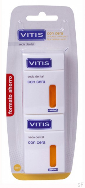 Vitis Seda Dental con Cera 2 x 50 m